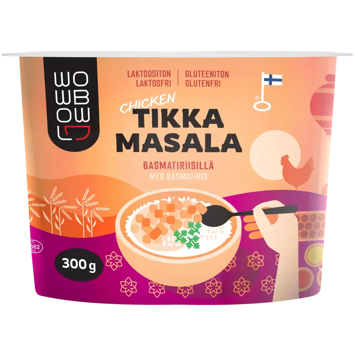 WOWBOWL Chicken Tikka Masala basmatiriisillä 300g