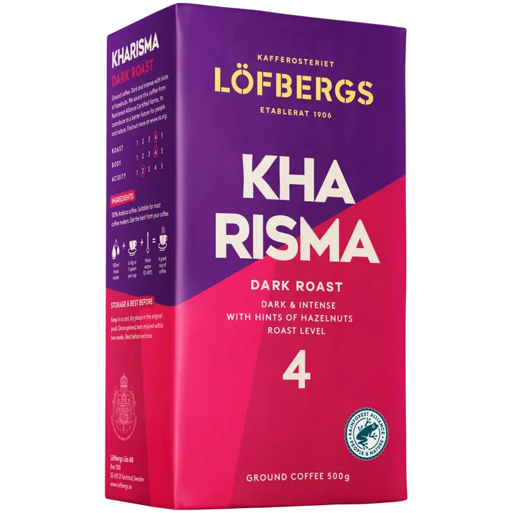 Löfbergs Kharisma Suodatinkahvi 500g Rainforest alliance