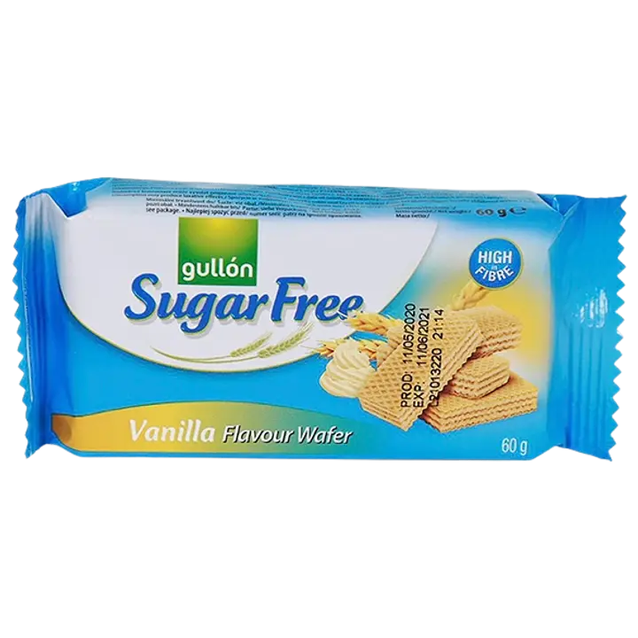 Gullon suhkruvabad vaniljevahvlid 60 g