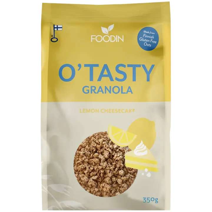 Foodin O`Tasty Sitruuna-Kauragranola 350g