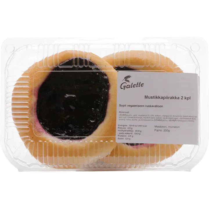 Galette Mustikkapiirakka 2 kpl 0,2kg