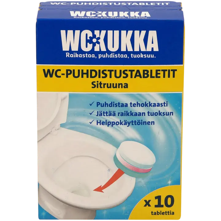 WC Kukka Sitruuna WC-Puhdistustabletti 10x25g