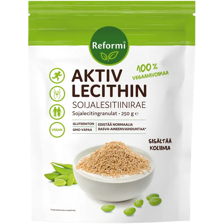 Reformi Aktiv Lecithin soijalesitiinirae 250g ravintolisä