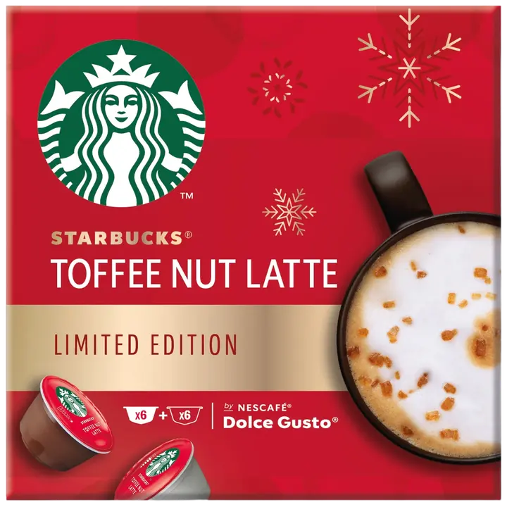 Starbucks Holiday by Nescafé Dolce Gusto Toffee Nut Latte 12 kaps/127.8g