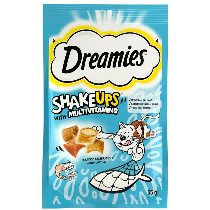 Dreamies ShakeUps maiuspala kassidele kalaga 55 g