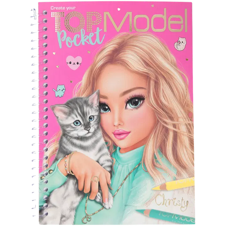 TOPModel Taskuvärityskirja KITTY