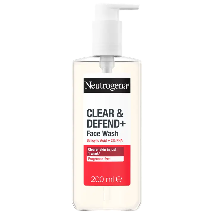 Neutrogena Clear & Defend+ Facial Wash pesuneste 200 ml