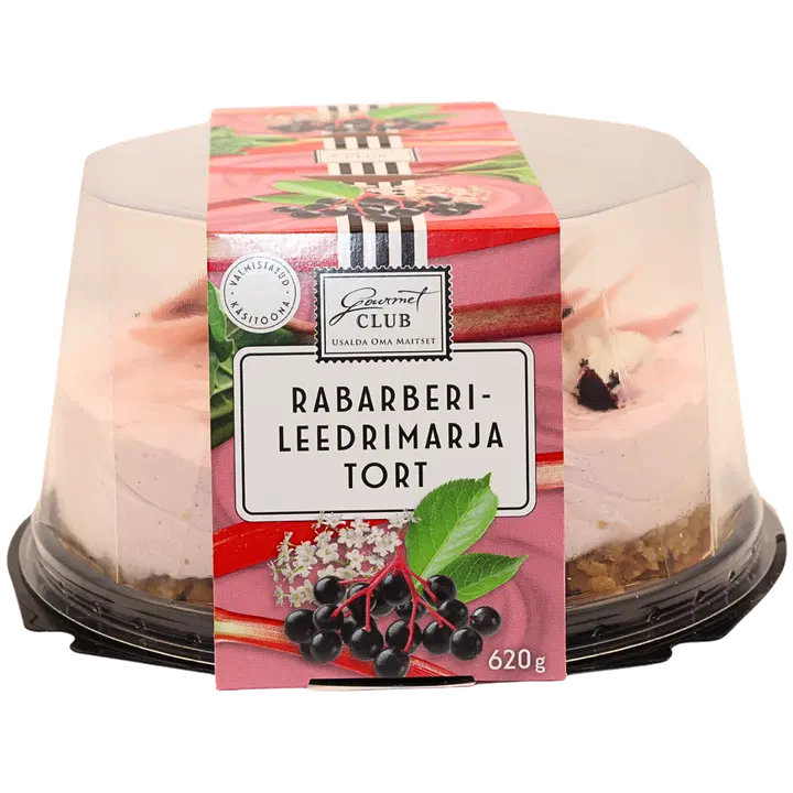 Gourmet Club Rabarberi - Leedrimarja Tort 620 g