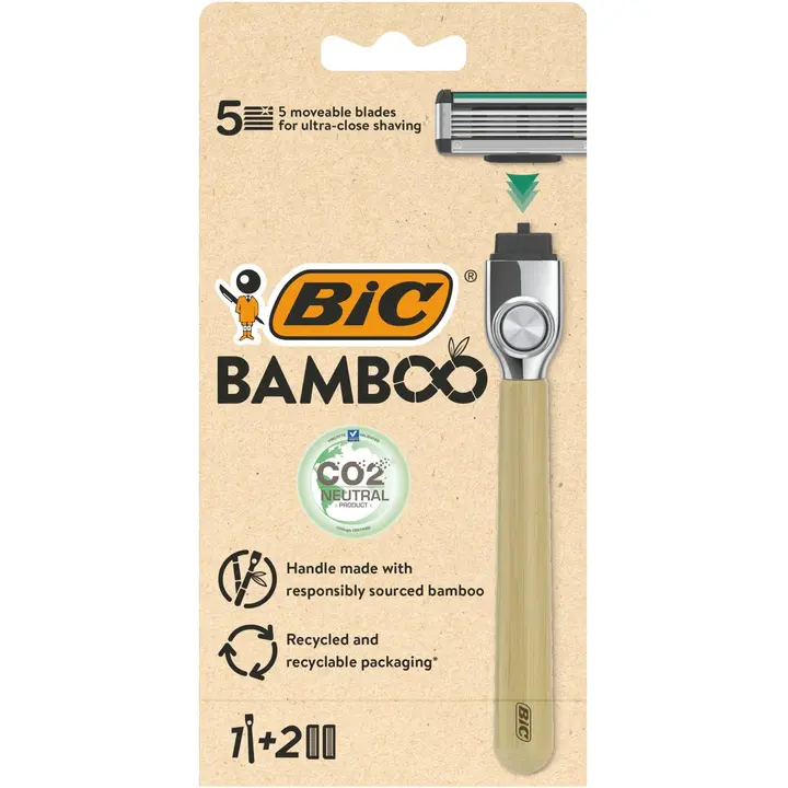 BIC Bamboo varsi ja 2 vaihtoterää