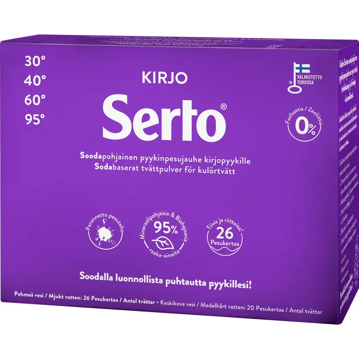 Serto 0,890kg Kirjo Pyykinpesujauhe