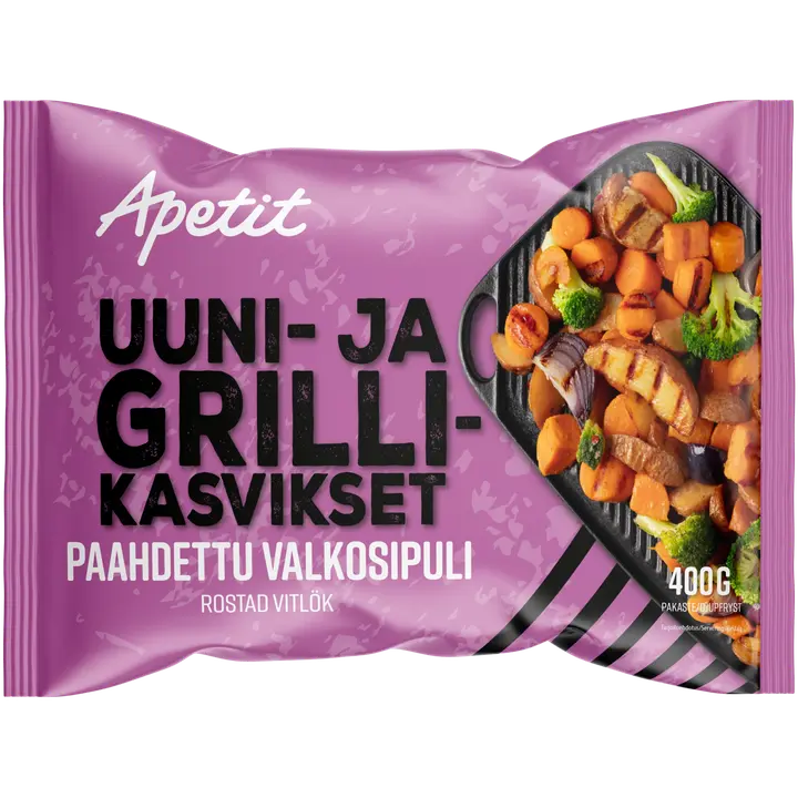 Apetit Uuni- & Grillikasvikset Paahdettu valkosipuli pakaste 400g
