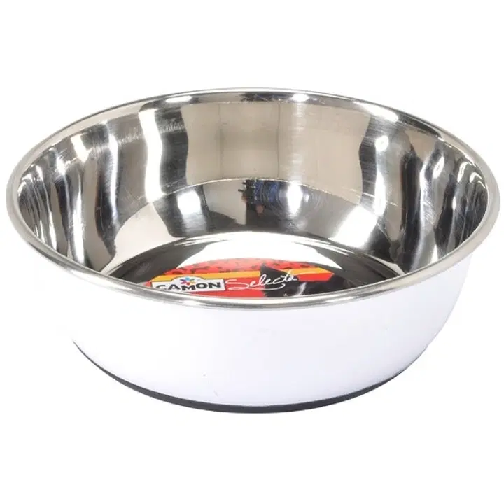 Camon teräs kuppi kumirenkaalla 960ml, värit: pinkki. sininen, valkoinen