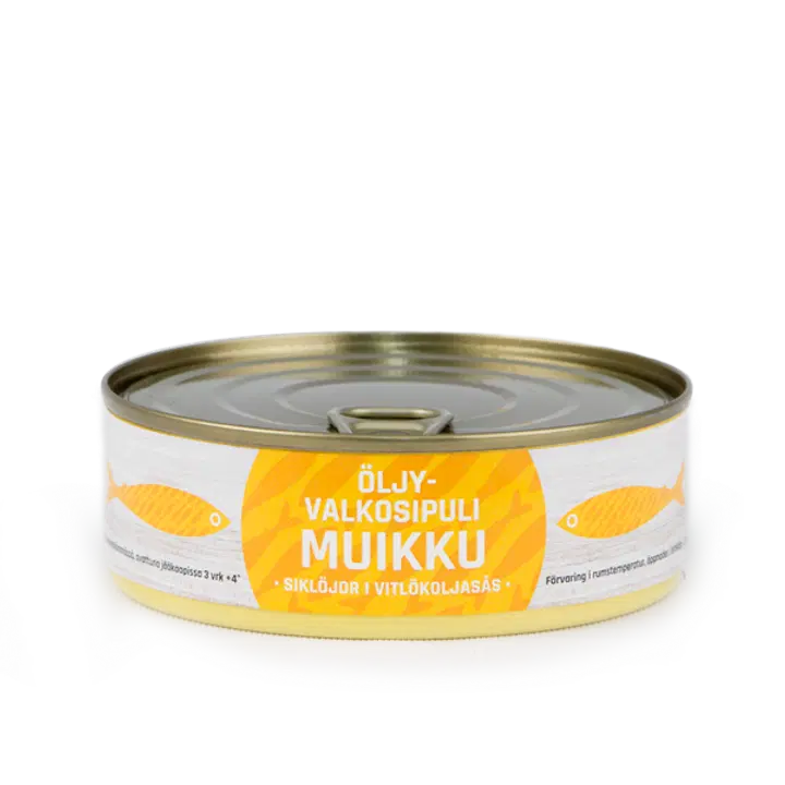 Öljy-valkosipuli muikku