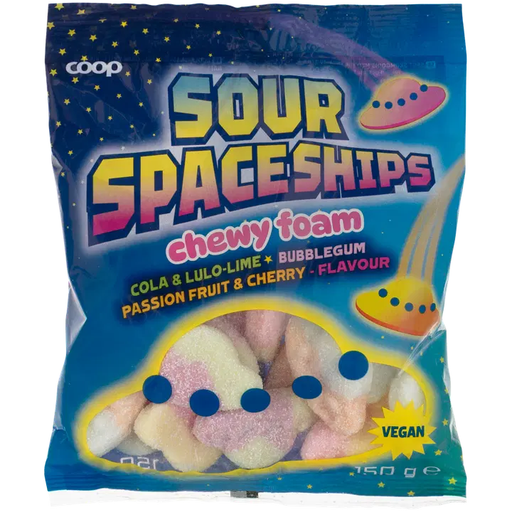 Coop Sour Spaceships makeissekoitus 150 g