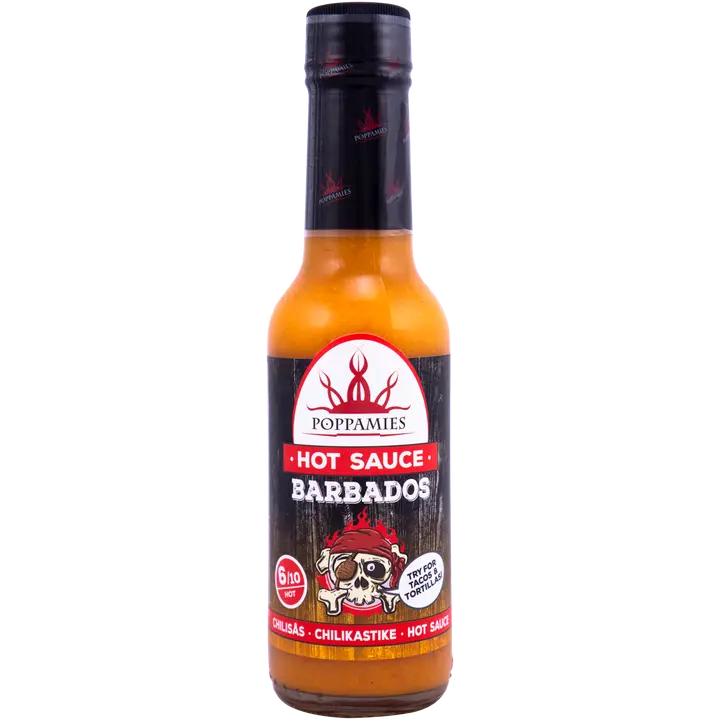 Poppamies Hot Sauce Barbados chilikastike 150ml