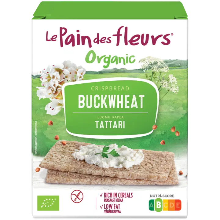 Le Pain des Fleurs luomu tattarinäkkileipä gluteeniton 150 g