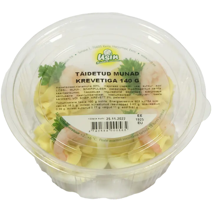 Täidetud munad krevetiga 140 g