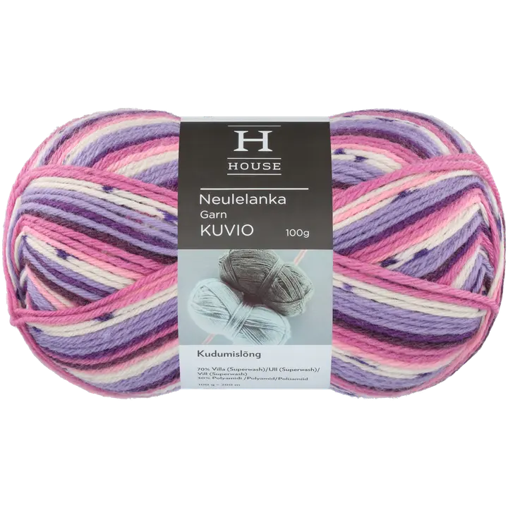 House lanka villasekoite Kuvio 100 g Lilac/pink/white 82456
