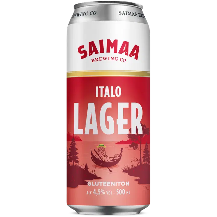Saimaa Italo Lager 4,5% olut 0,5 l tölkki