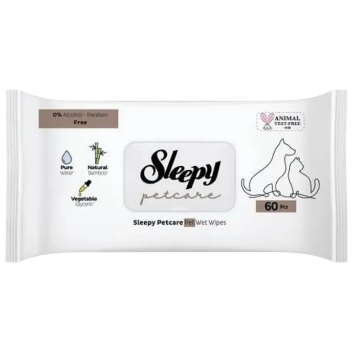 Zoo Sleepy Pet 60tk niiske salvrätikud