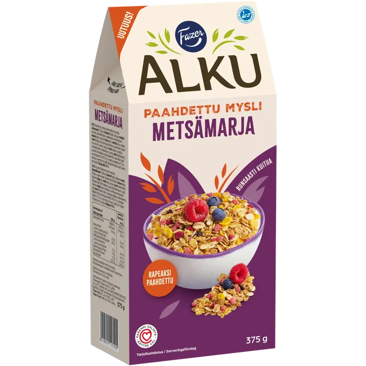 Fazer Alku Metsämarja paahdettu mysli 375 g