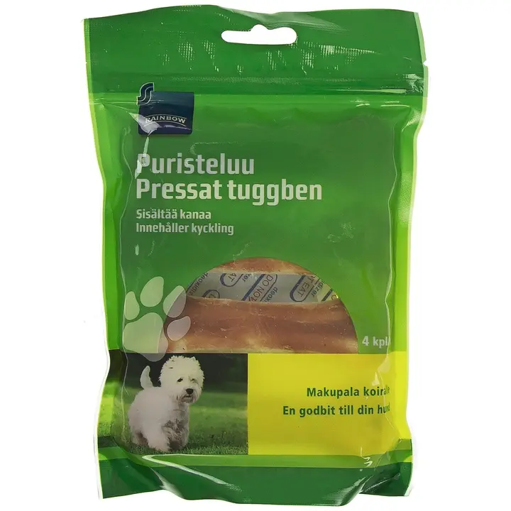 Rainbow puristeluu, makupala koiralle 4kpl
