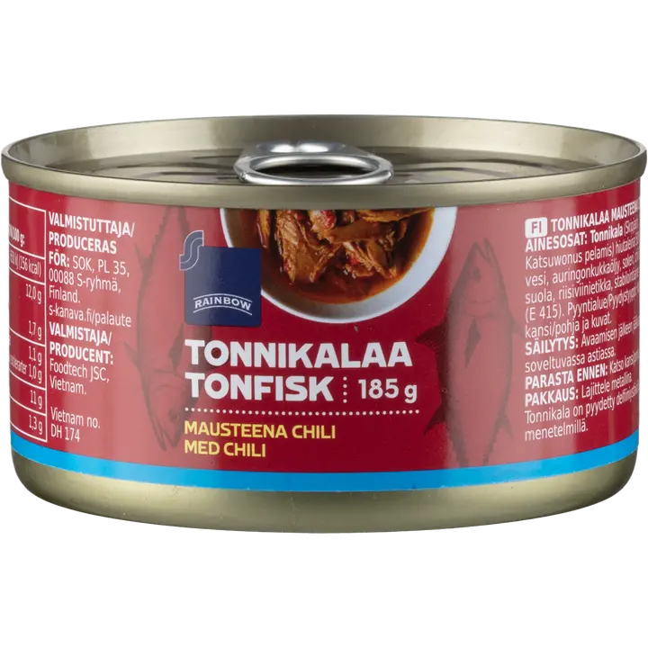 Rainbow 185/90g tonnikalaa chilillä