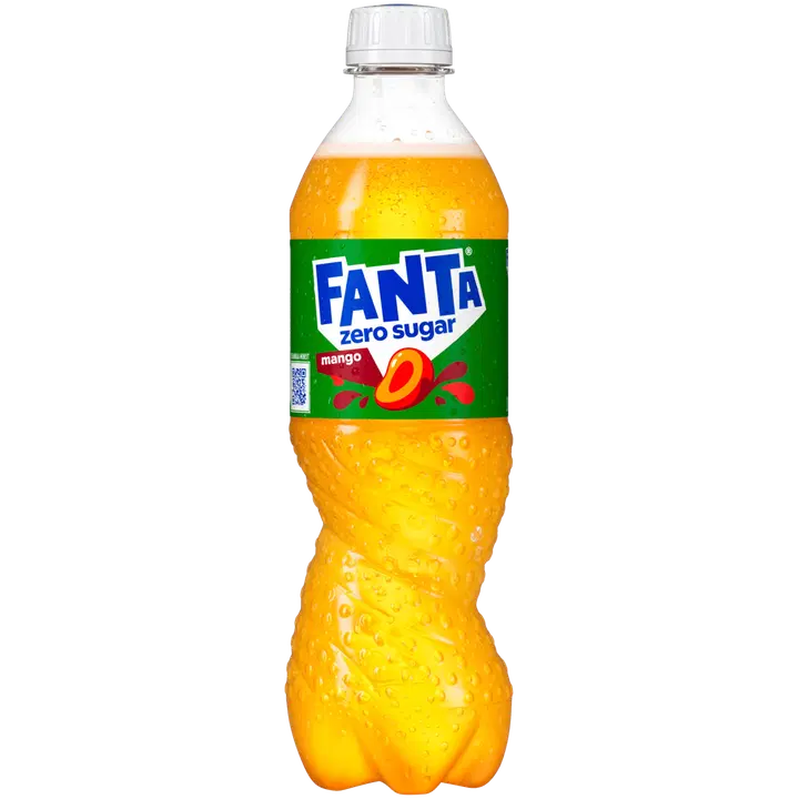 Fanta Mango Zero virvoitusjuoma muovipullo 0,5 L