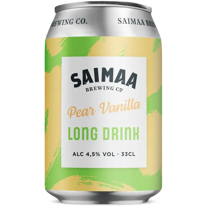 Saimaa Pear Vanilla Long Drink 4,5% 0,33l tölkki