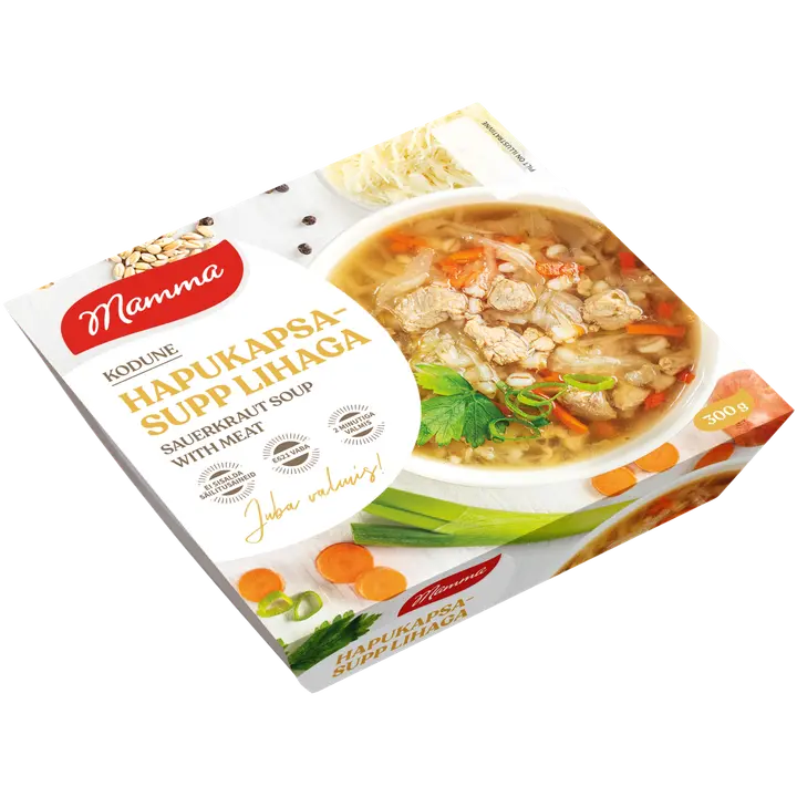 Mamma Hapukapsasupp Lihaga 300G