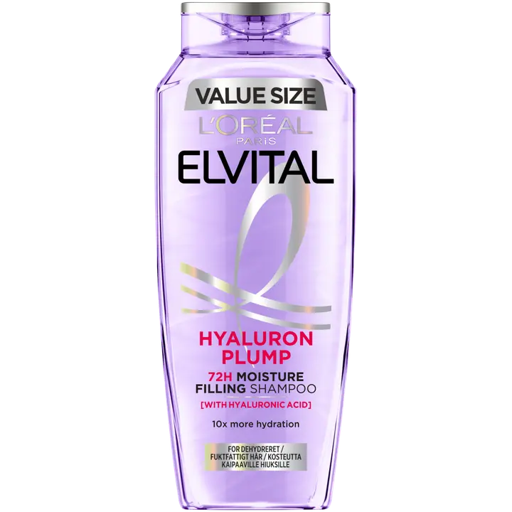 L'Oréal Paris Elvital Hyaluron Plump shampoo kosteutta kaipaaville hiuksille 400ml