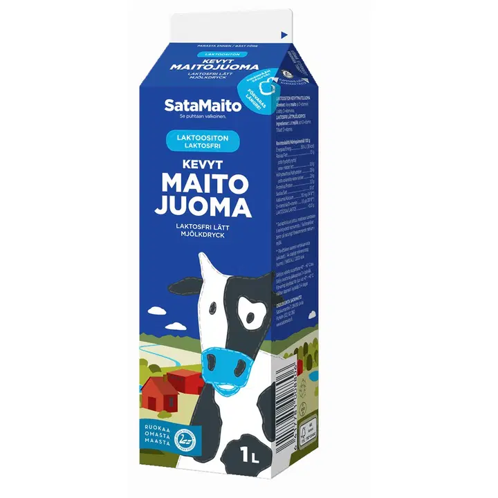 Satamaito laktoositon kevytmaitojuoma ESL 1l
