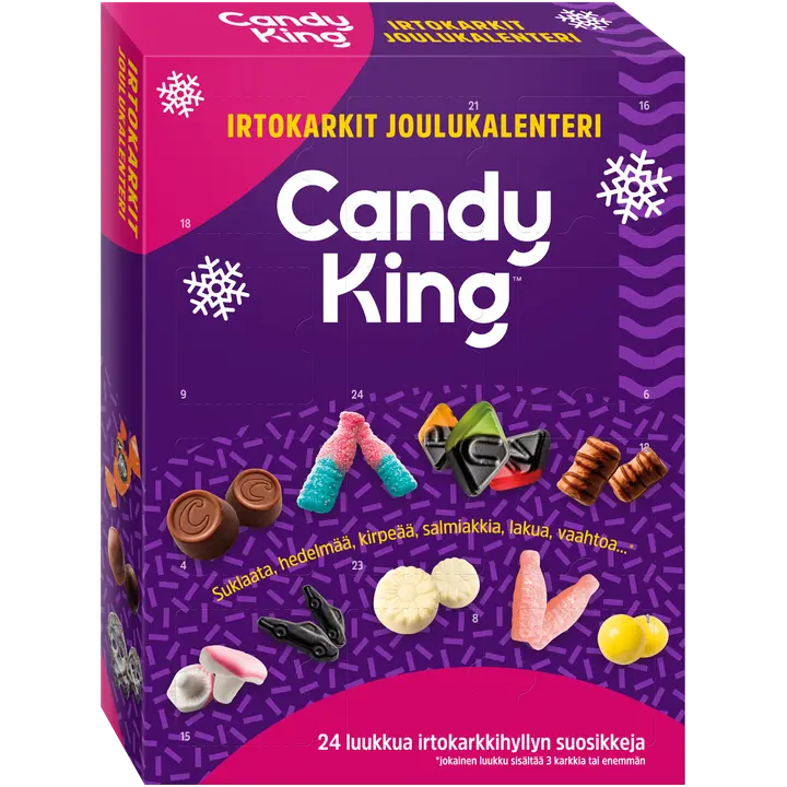 CandyKing Irtokarkit joulukalenteri 600g