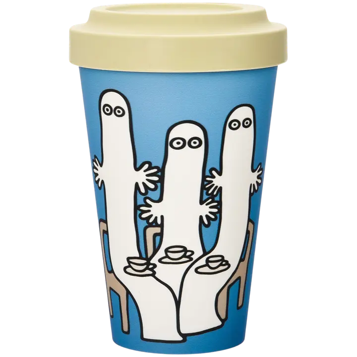 Moomin by Nordicbuddies take away muki Hattivatit kahvilla 450ml