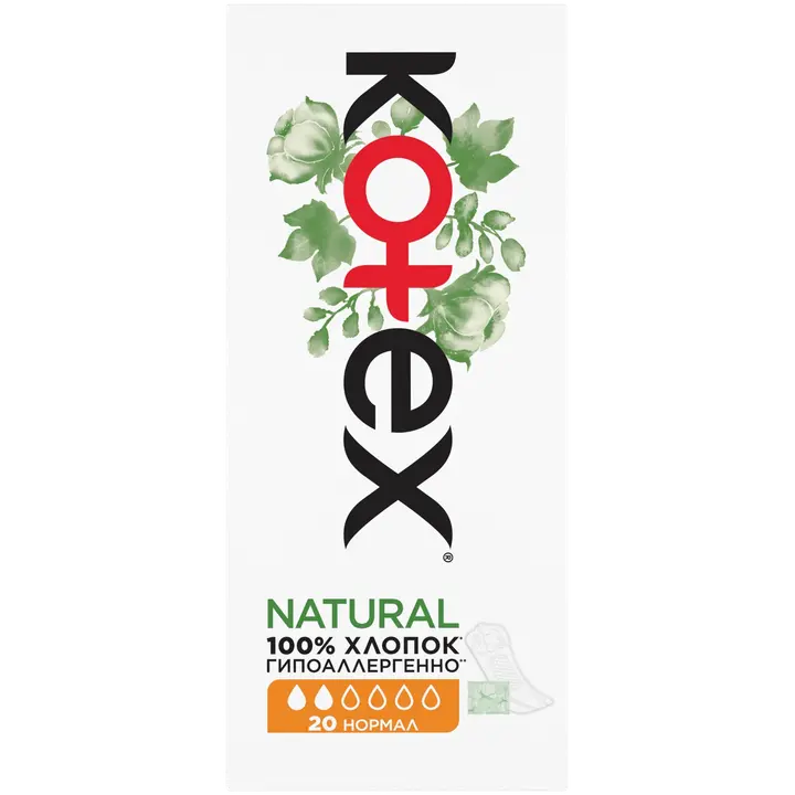 Pesukaitse Kotex Natural Normal 20tk