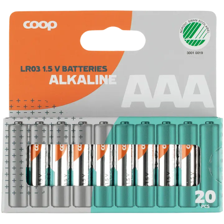 Coop leelispatarei aaa/lr03 20tk