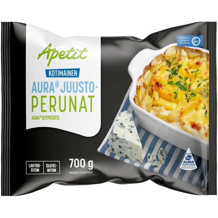 Apetit Kotimainen AURA ® juustoperunat pakaste 700g