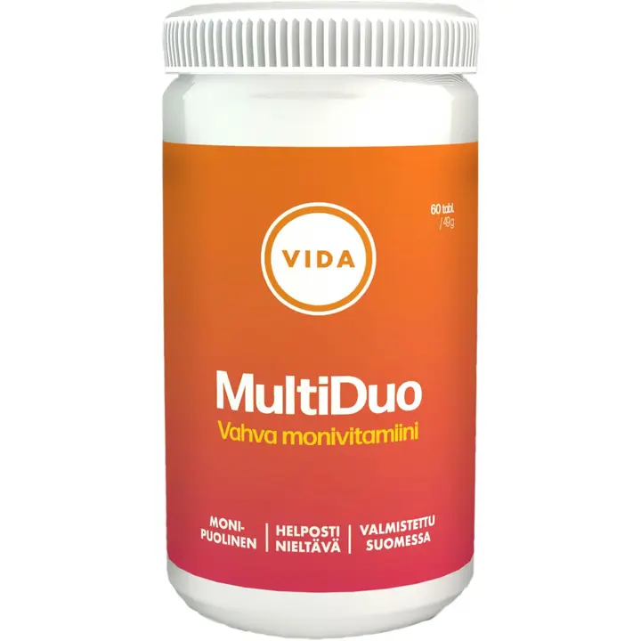 Vida ravintolisävalmiste Multiduo vahva monivitamiini 60 tablettia / 49 g