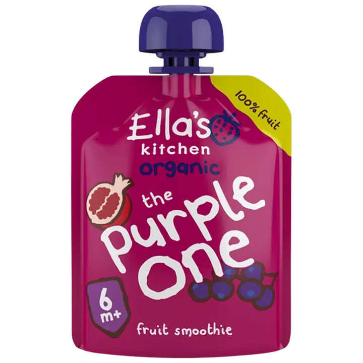 90g Ella's Kitchen The Purple One, Violetti hedelmäsmoothie alkaen 6kk LUOMU
