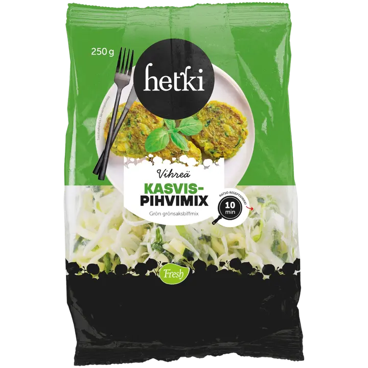 Fresh Hetki Kasvispihvimix Vihreä 250g