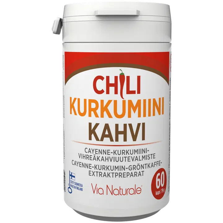 Chili-Kurkumiini-Kahvi 60 kaps Via Naturale
