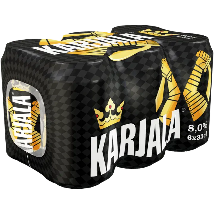 6 x Karjala olut 8% 0,33 l