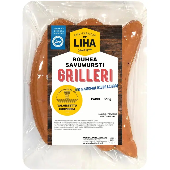 Savo-Karjalan Liha Oy Rouhea Savuwursti-grilleri 360g