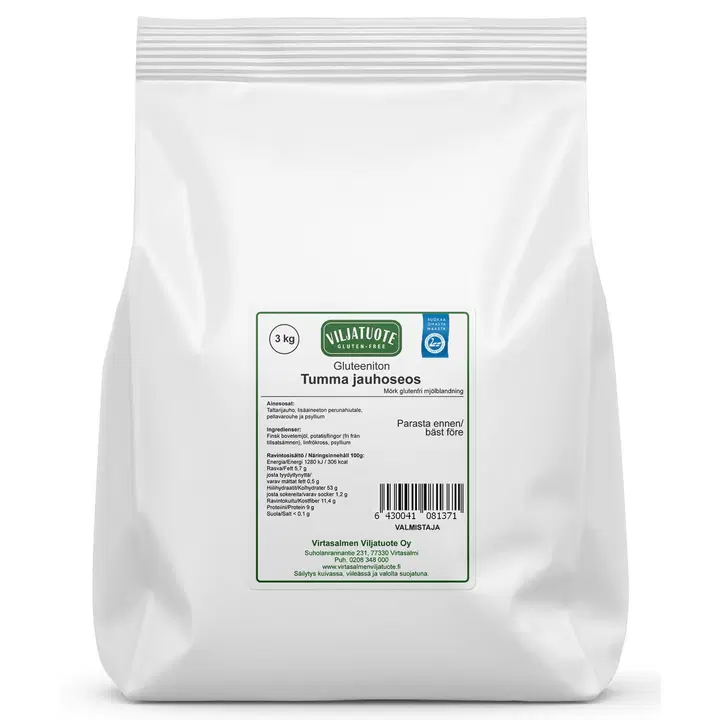 Virtasalmen Viljatuote Tumma gluteeniton jauhoseos 3kg