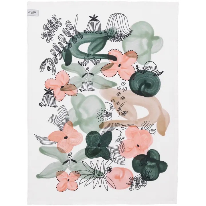 Arabia keittiöpyyhe 50x70cm Kukkamaa