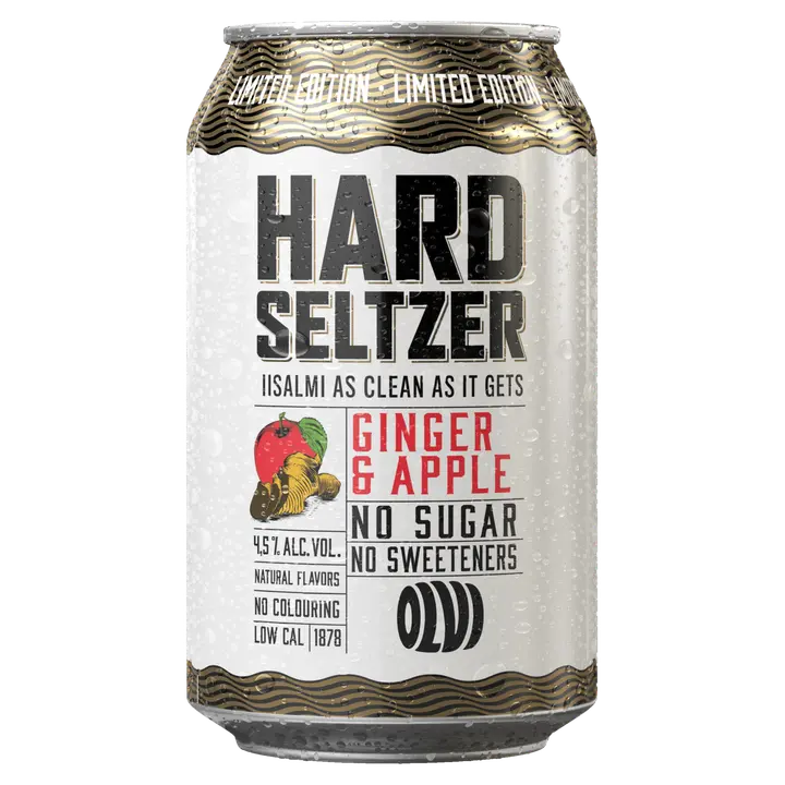 OLVI Hard Seltzer Ginger & Apple 4,5% 0,33 l tlk