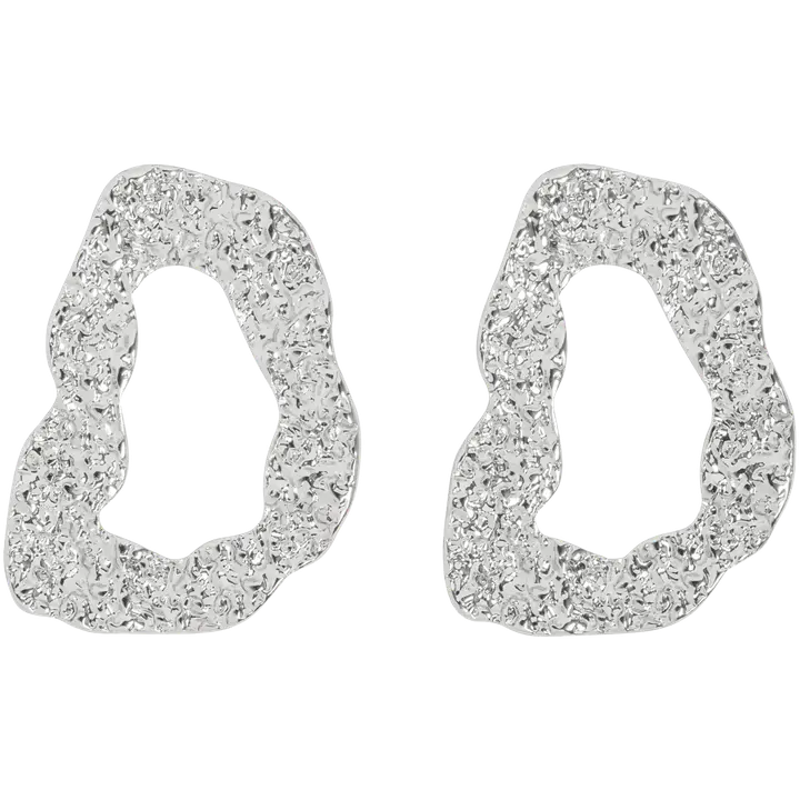 Cailap Korvakorut riippuva epäsymmetrinen värilaj. kullanvärinen/hopeanvärinen