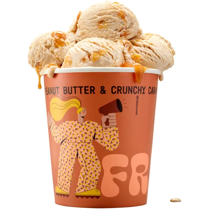 Friidu jäätelö Peanut Butter and Crunchy Caramel 470ml/320g