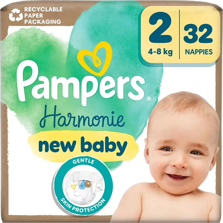 Pampers Harmonie new baby S2 4-8 kg 32 kpl vaippa