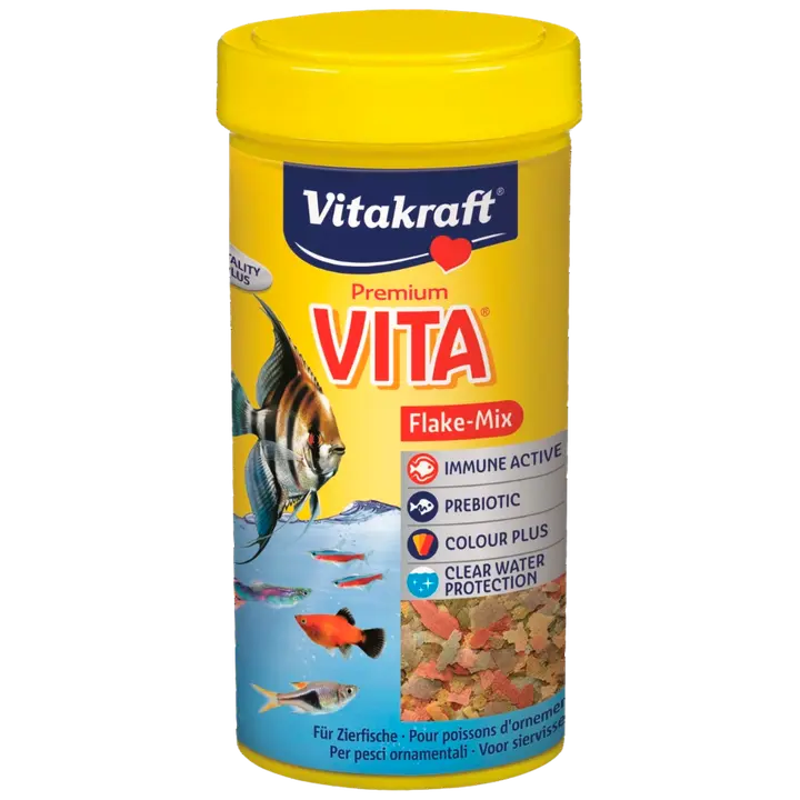 Vitakraft Vita Flake Mix, helvessööt kõikidele dekoratiivkaladele 250ml